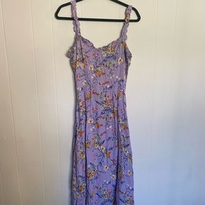 Pretty purple Lulu’s midi dress!